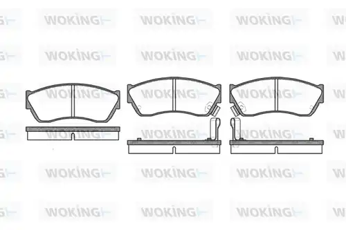 накладки WOKING P0473.22