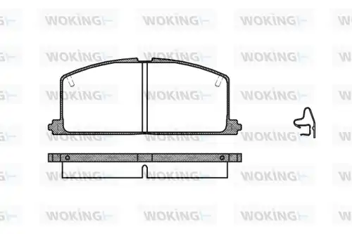 накладки WOKING P0673.04