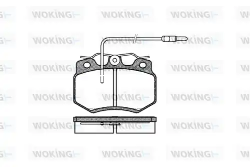 накладки WOKING P0703.04