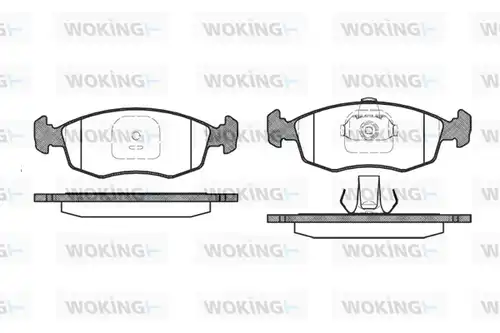 накладки WOKING P0723.10