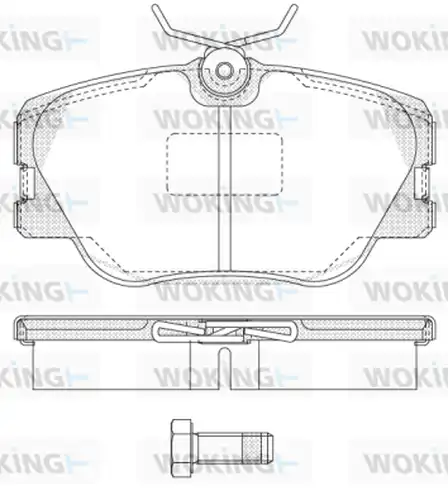 накладки WOKING P0893.00