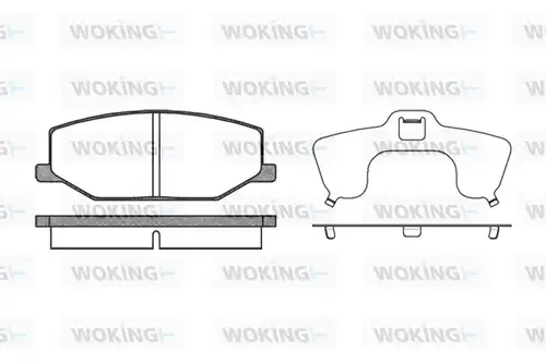 накладки WOKING P0903.10