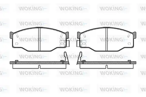 накладки WOKING P0953.14