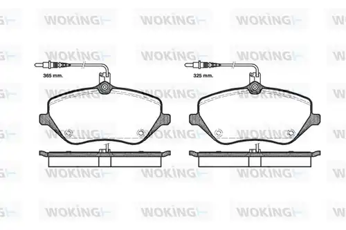 накладки WOKING P10013.04