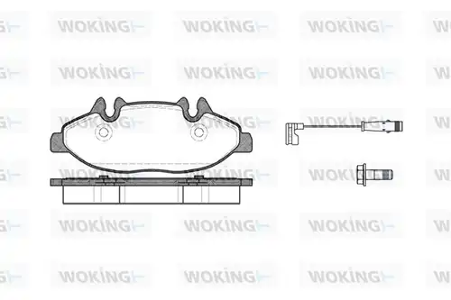 накладки WOKING P10093.02