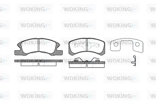 накладки WOKING P10113.02