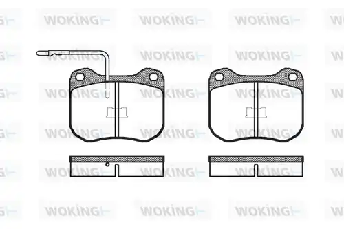 накладки WOKING P1013.02