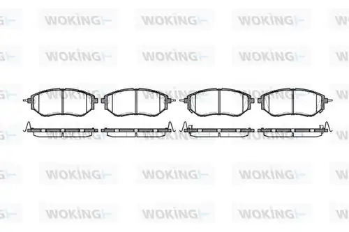 накладки WOKING P10373.02