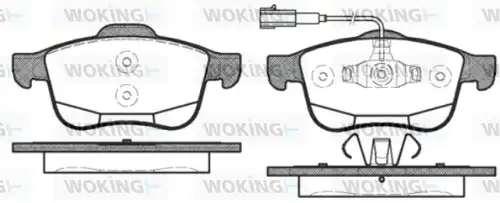 накладки WOKING P10833.12