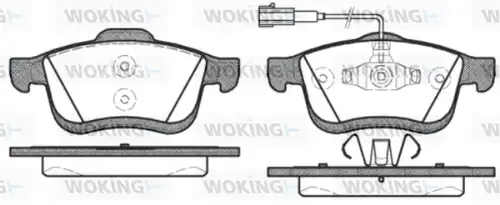 накладки WOKING P10833.22