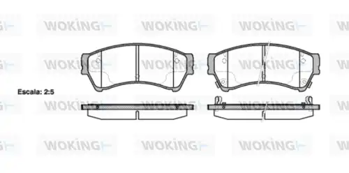 накладки WOKING P10963.02