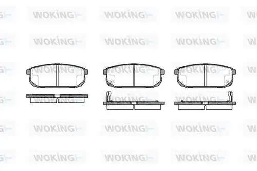 накладки WOKING P11423.02