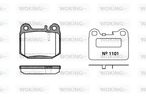 накладки WOKING P1143.40