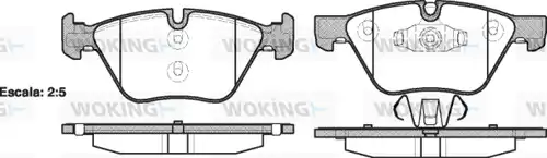 накладки WOKING P11523.10