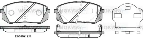 накладки WOKING P12023.02