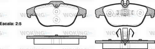 накладки WOKING P12053.00