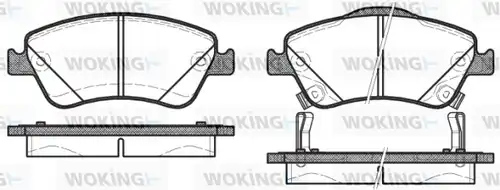 накладки WOKING P12103.02