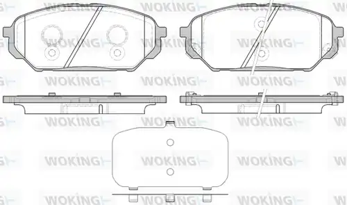 накладки WOKING P12223.12