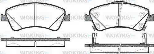 накладки WOKING P12413.02