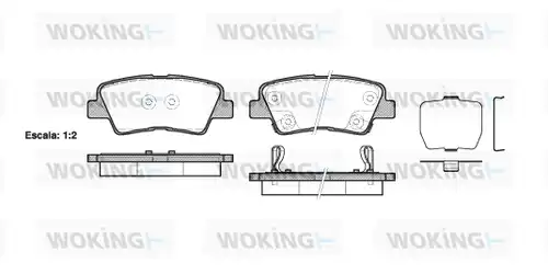 накладки WOKING P12623.02