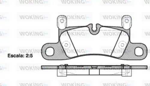 накладки WOKING P12793.20