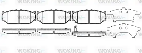 накладки WOKING P12813.11