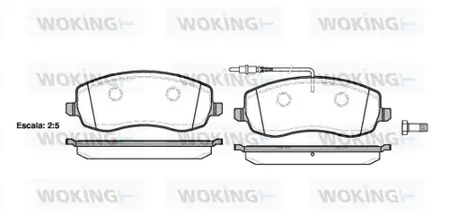 накладки WOKING P12933.02