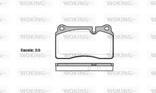 накладки WOKING P13003.10