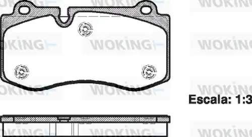 накладки WOKING P13023.00