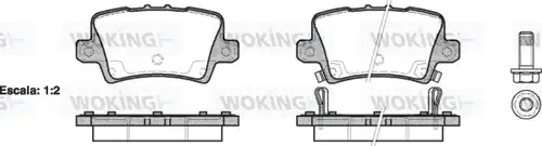 накладки WOKING P13063.02