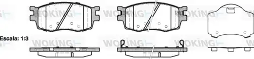 накладки WOKING P13083.02