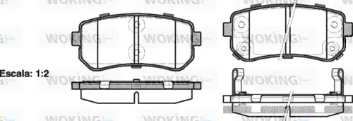 накладки WOKING P13093.02