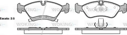 накладки WOKING P13143.02