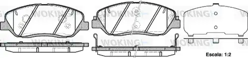 накладки WOKING P13263.02