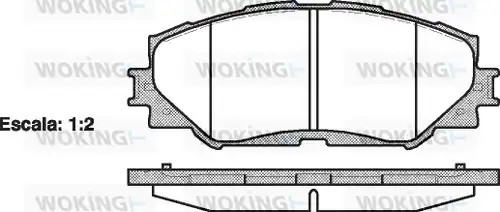 накладки WOKING P13323.00