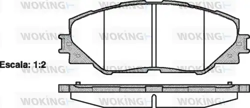 накладки WOKING P13343.00