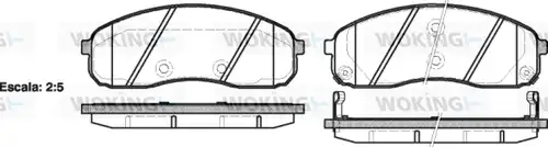 накладки WOKING P13443.02