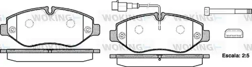 накладки WOKING P13453.02