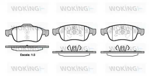 накладки WOKING P13483.10