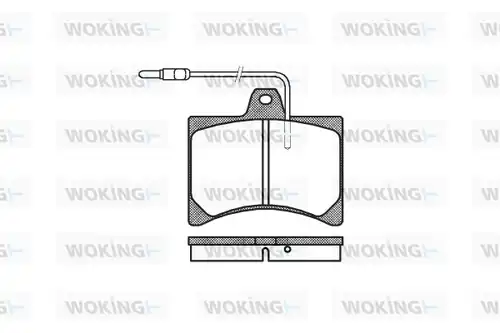 накладки WOKING P1353.04