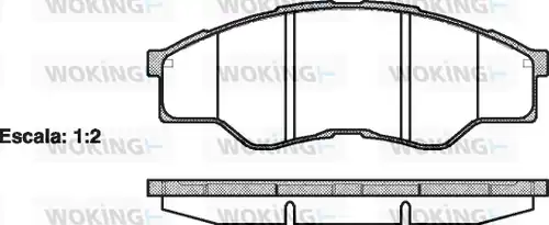 накладки WOKING P13663.00