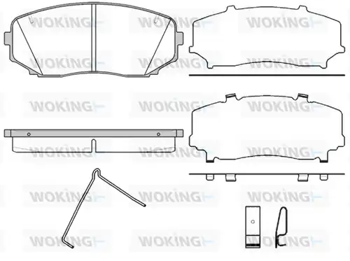 накладки WOKING P13673.02