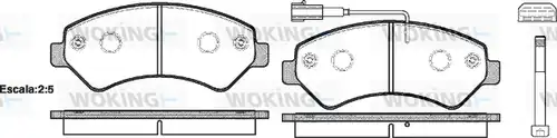 накладки WOKING P13753.01