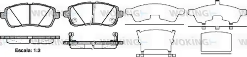 накладки WOKING P13813.02