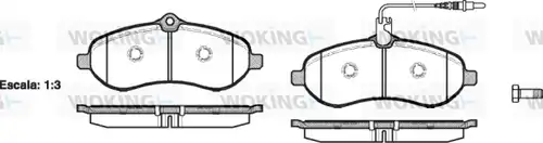 накладки WOKING P13923.01