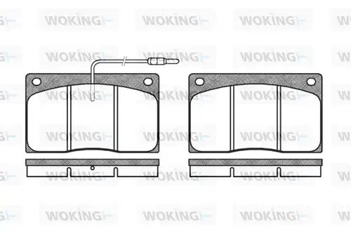 накладки WOKING P1443.02