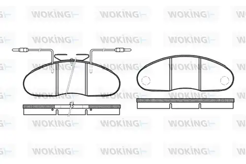 накладки WOKING P1483.12