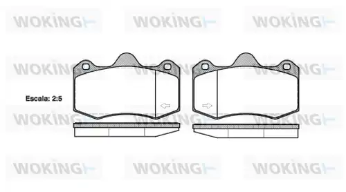 накладки WOKING P15043.00