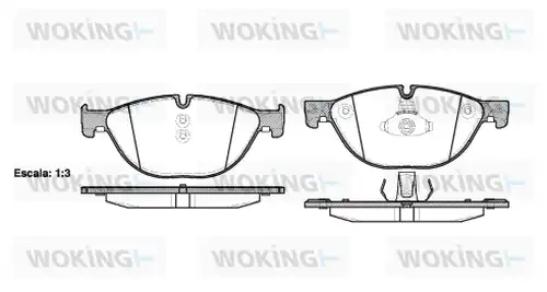 накладки WOKING P15143.00