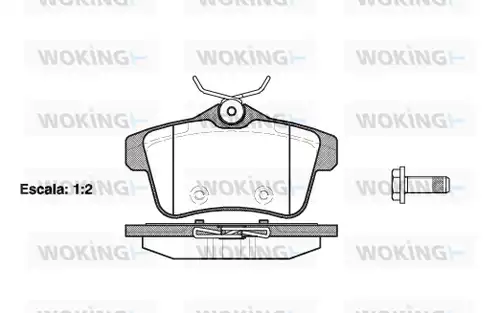 накладки WOKING P15183.00